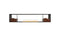 Ecosmart Fire Flex 104DB.BX2 Double Sided Fireplace Insert - Black Finish / Stainless Steel Burner - ESF.FX.104DB.BX2